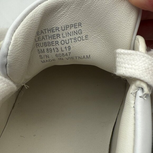 Tory Burch Sneakers Womens 5M T-Logo Leather Lace-Up Black/White Logo - Picture 14 of 14